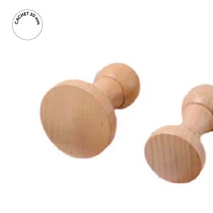 Cachet en Bois Rond 30 mm – Support Seul